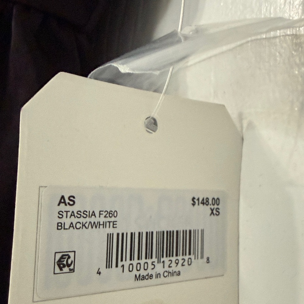 Altar’d State Stassia Black & White Satin Bow Dress size XS NWT - Picture 5 of 8
